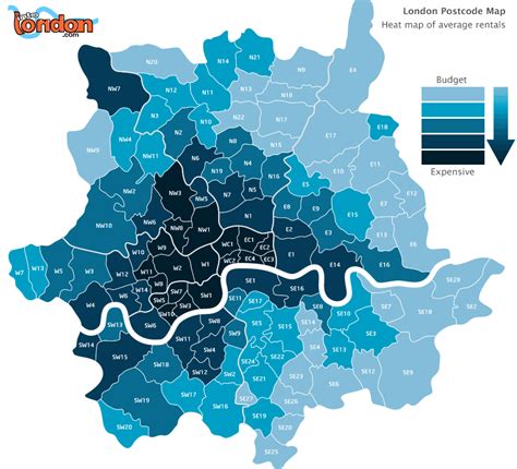 map of london postal codes